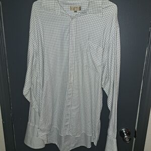 Chiarelle  White and Gray  Shirt Size 17 34/35